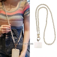 HP Pearl Chain Strap | Korean Pearl Chain Phone Strap