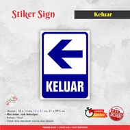 NO OUT SIGN STICKER (Kiri) VINYL WARNING STICKER/ SIGN LABEL/ WARNING SIGN/