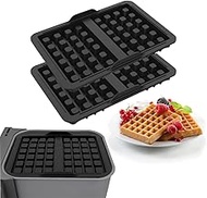 PASLFC Pack of 2 Silicone Belgian Waffle Moulds, Waffle Insert, Belgian Waffles Accessories for Ninj