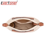 EverToner กระเป๋าจัดระเบียบกระเป๋าสอดเสื้อผ้าซาตินมือจับด้านบนสำหรับพกพากระเป๋ากระเป๋าถือใส่เครื่องสำอางค์ซับใน Tas Kosmetik เดินทางด้านใน