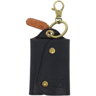 狀況良好 IL BISONTE 54 1 5432404150 牛皮金屬海軍藍鑰匙包 0591 [二手] IL BISONTE