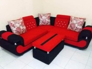 Sofa L Kancing Sudut/trinityjayafurniture