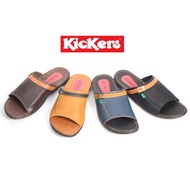 PRIA Men's Casual Sandals Genuine Leather Flip Flops Slide Flip Flop Slippers Hangout