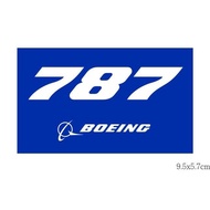 R RBF BOEING 787 9.5 X5.7cm STICKER S-B787