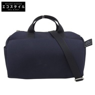 二手 Porter Girl Urban 2-Way Boston 包，棉滌混紡牛津布，女款，海軍藍，525-09966。狀況極佳。