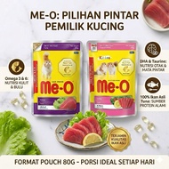 Me-O Kitten / Adult Tuna Wet Food 80g - Adult Cat Food with Omega 3 & 6 from Real Fish