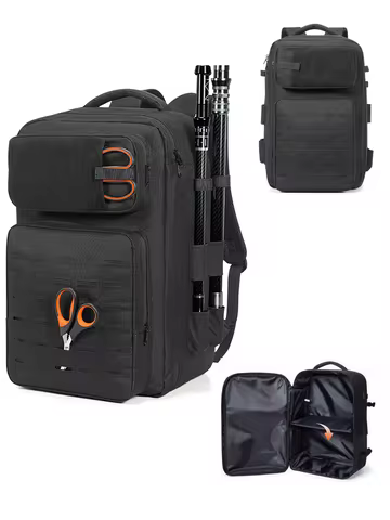 48L Tackle Backpack, Fishing Tackle Sling Bag, Fishing Storage Bag, Water-Resistant Camping Outdoor 