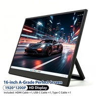 16-inch 1920*1200P A-Grade Perfect Portable Display Full Function Type-C Portable Monitor for Phone
