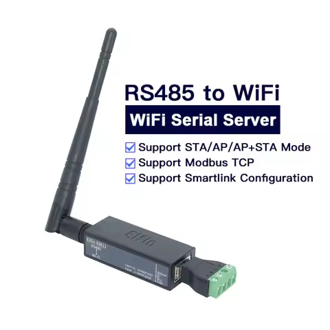 DC5~36V Serial Port RS485 To WiFi Server Converter IOT Module Elfin-EW11A EW11 Support TCP/IP Telnet