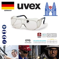 UVEX 9161005 Over-the-Glass (OTG) Safety Glasses Blue Frame Clear Optidur NCH Len