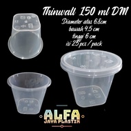 Thinwall cup 150ml DM / contains 25 sets