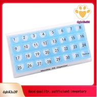 Monthly Pill Organizer 31 Compartments, 1 Per Day, 4 Week Full Month 31 Day Pill Organizer