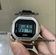 CASIO卡西歐 G-SHOCK 小方塊手表gm5600黑武士小銀塊金屬小方塊防水運動腕表