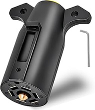 RV 7 Pin Trailer Plug Splice-in Replacement Trailer Side Male End 7 Way Round RV-Style Trailer Light