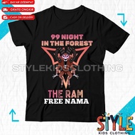 Children's T-shirt 99 Night In The Forest The Ram Roblox Free Name/ Kids T-shirt Roblox The Ram 99 N