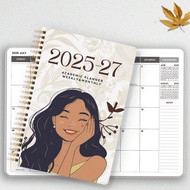 1pc 2026-2027 Weekly And Monthly Academic Year Planner Calendar Notebook, 2026.Jan - 2027 Dec, 5.7"