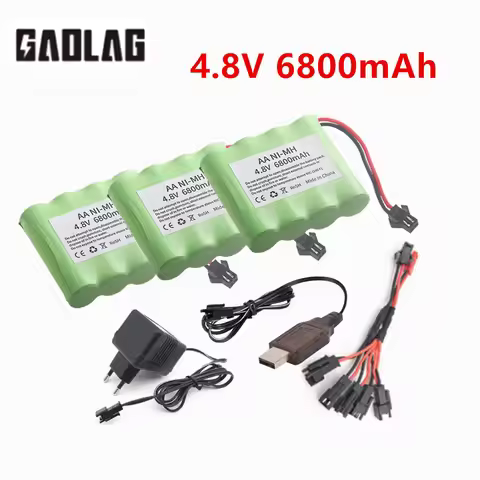 4.8v Battery 6800mah AA NiMH Battery For Rc toys Cars Tanks Robots Boats Guns 4.8v Rechargeable Batt