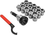 "R8-ER40 Collet Set with 15Pcs ER40 Collets for Milling Machines - Drill Chuck Collet Set and Millin