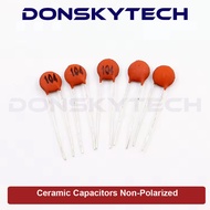 5Pieces - Ceramic Capacitor Non-Polarized Capacitor 100pF 1000pF 10nF 100nF 18pF 22pF 50V