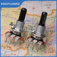 2Piece 161 Type Single Vertical Volume Potentiometer 3Pins B1K B5K B10K B20K B50K B100K Adjustable R