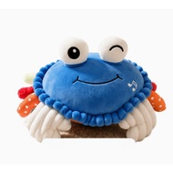6+ Months Old Baby Toys, Musical Crawling Crab Plush Toy with Recording