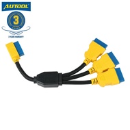 【Local Stock】AUTOOL 35CM OBD2 Splitter Cable OBD2 Extend Cables 1 to 3 Converter Adapter