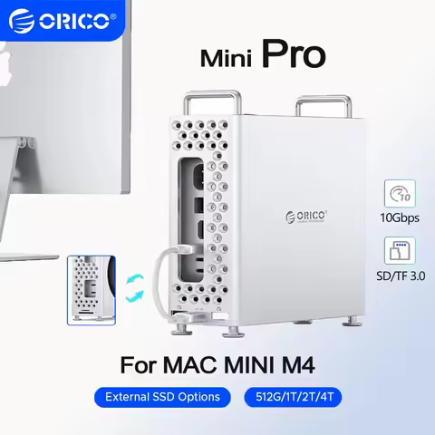 ORICO Mini Pro Dock Storage Expansion 10Gbps Expansion Docking Station for Mac Mini M4 Pro M.2 SSD E