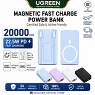 UGREEN CCC 20000mAh Magnetic Powerbank Wireless Fast Charging Magsafe PD3.0 15W Lightweight Type-C U