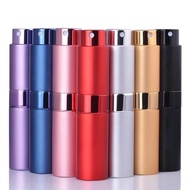 8ml Travel Pocket Perfume Atomizer Female Parfum Bottle Rotating Aluminum Dispensing Sprayer