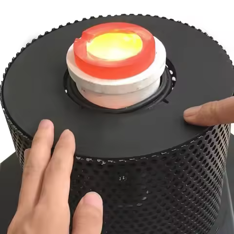 1KG/2KG/3KG 1400 to 1600 Degrees Mini Portable Induction Melting Furnace for Gold Silver Steel Casti
