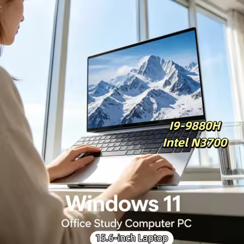 Intel I9-9880H High Performance 15.6 Inch Portable Notebook Win11 Large RAM Large SSD Business Game 