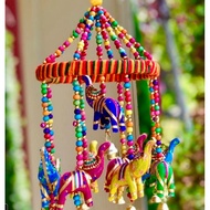 Handmade & Handpainted Elephant Hanging Home Decoration Deepavali Decoration Thaipusam Decoration.