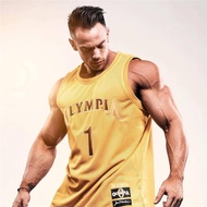 OLYMPIA Bodybuilding Tank Top Man Gym Sleeveless Shirt Men Fitness Workout Tank Tops