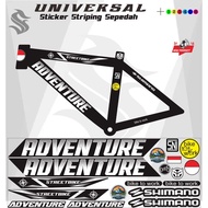 UNIVERSAL BIKE STRIPING VARIATIONS ADVENTURE BIKE STICKER/ BMX BIKE STICKER/ ALL MTB BIKE STICKER/