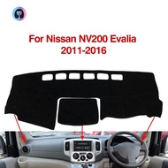 For Nissan NV200 Evalia 2011 2012 2013 2014 2015 2016 Car Accessories Sun Protection Car dashboard covers mat Anti-Slip Mat Dashboard Cover Pad Sunshade Dashmat Black Leather