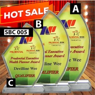Crystal Award Plaque/Appreciation Achievement/Corporate/Service Recognition Award Plaque (SBC 005)