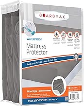 Guardmax Jersey Knitted Full Size Mattress Protector - Waterproof & Dust Mite Proof Mattress Cover w