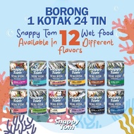 Snappy Tom Canned Food 400g x24can Makanan Kucing Basah Tin Snappy Tom 400g x24 Tin