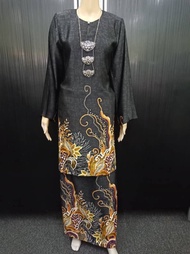 Baju Kurung Pahang Batik Seta Pura Silk *KSP22091 BBS
