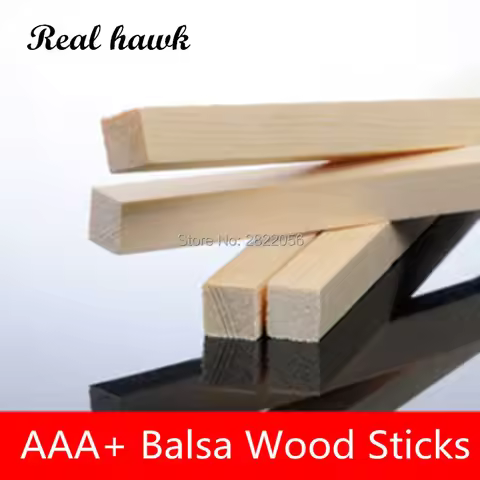 200x8x8/9x9/10x10/11x11/12x12/13x13/14x14/15x15mm Square wooden bar AAA+ Balsa Wood Sticks Strips fo