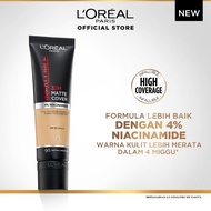 Loreal Paris Infallible 32 Hr Matte Cover Liquid Foundation - 30ml (Make Up Loreal Natural Lasts 32 