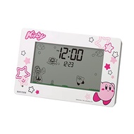 Rhythm Star Kirby Alarm Clock Functioning Action Digital Clock Pink 8RDA81KB03 10x16.2X4.5cm【Direct From JAPAN】