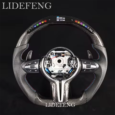 LED Carbon Fiber Steering Wheel Fit For BMW F01 F07 F10 F20 F21 F22 F23 F40 F44 F30 F31 F32 F33 F35 