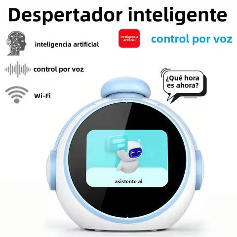 AI Clock, Alarm Clock for Kids, Clock with ChatGPT, AI Device, Sound Machine to Wake Alarm Clock, 2.