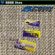JDM Style Key Ring SPOON  Racing Car Motorcycle Keychain Accessories SPOON Sports Keychain JDM Style