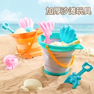 Foldable Beach Bucket Beach Sand Play Tool Sand Digging Bucket Children Playing Water Folding Bucket