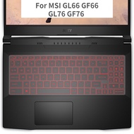 Keyboard Cover for MSI GL76 17.3" GI66 GF66 15.6 Inch Katana GF76 Sword 15 A11UC GL66 Keyboard Protector Transparent