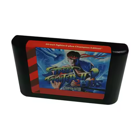 Street fighter2 Plus Champion Edition 16 Bit MD Game Card For Mega Drive Game Console