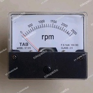 RPM Meter Analog 0-2500 RPM 1 mA 10 V DC Tachometer - Belanja Yuk09