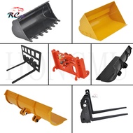 Huina 1583 583 Metal Fork Bucket Quick Hitch Bucker Chaner For 1/16 RC Metal Wheel Loader Parts NYHP